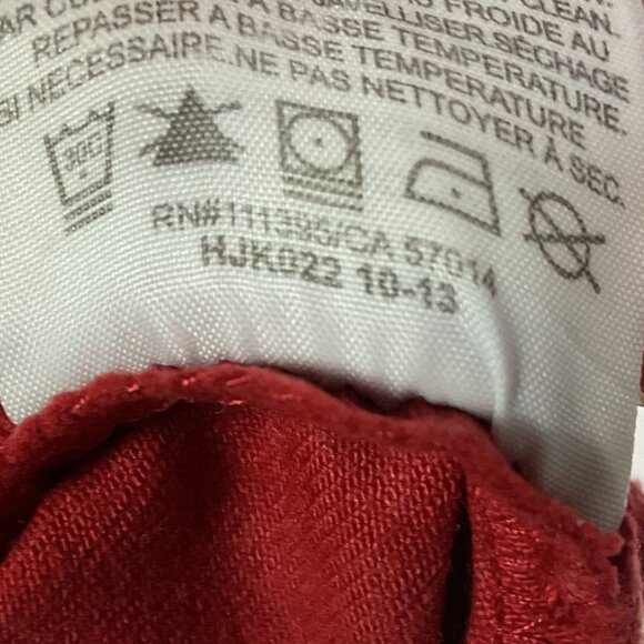 Tory Burch Alexa Cropped Skinny Jeans in Acai Red, size 26 - Picture 9 of 9